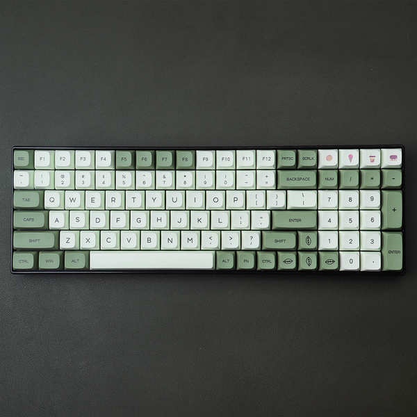 Bàn Phím Cơ 68 / 87 / 96 Màu Xanh Lá Bạc Hà Hiệu xda