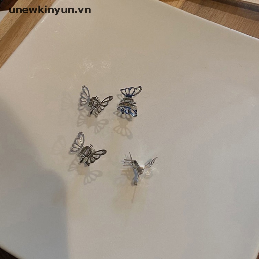 Set 10 Kẹp Tóc Kim Loại Mini Họa Tiết Bướm Thời Trang Hàn Quốc 2022