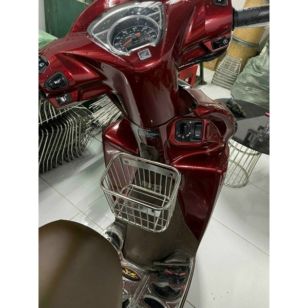 Rổ xe Mini inox gắn được nhiều dòng xe
