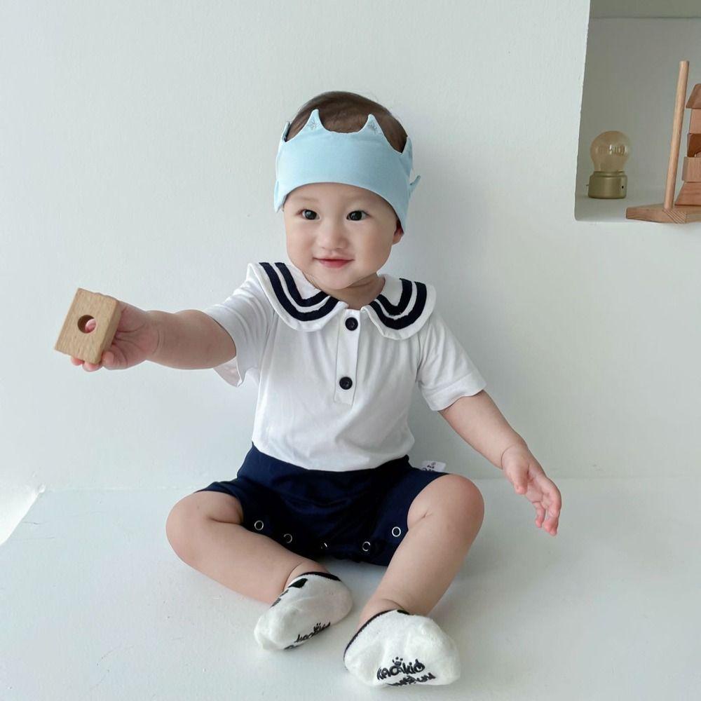 Băng Đô Cài Tóc Thêu Hình Vương Miện Phong Cách Hàn Quốc Dễ Thương Cho Bé Gái