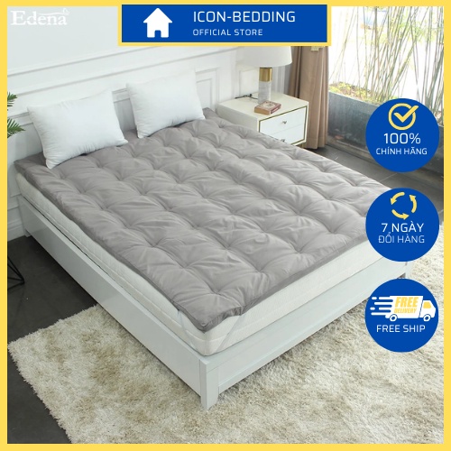 Topper Edena Làm Mềm Nệm, Tấm Tăng Tiện Ích Màu Xám By ICON-BEDDING