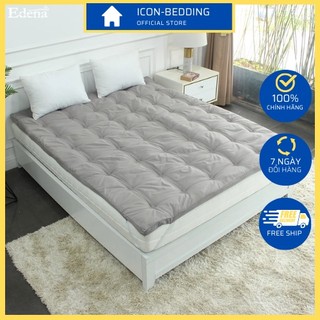 Topper edena làm mềm nệm, tấm tăng tiện ích màu xám by icon-bedding