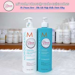 Bộ Dầu Gội-Xả Dưỡng Ẩm Moroccanoil Hydration Của Israel 500ml