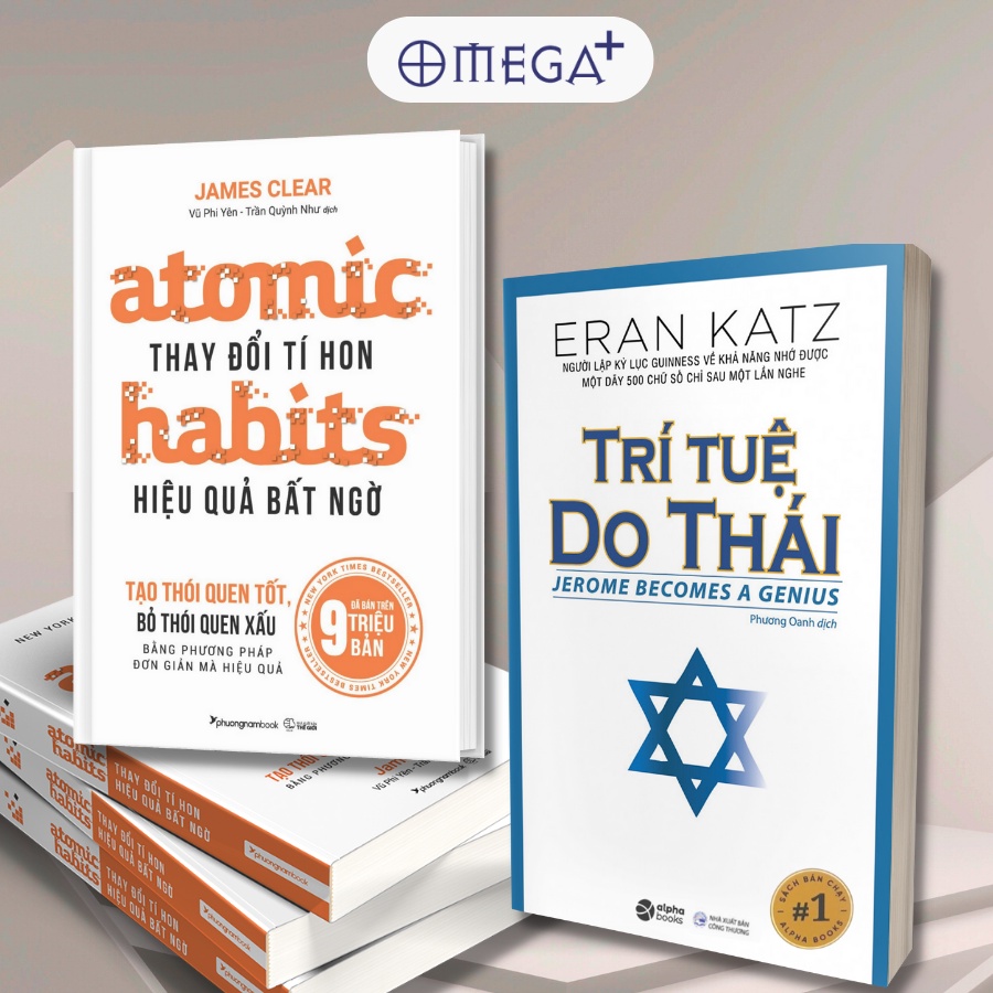 Sách Lẻ Combo Trí tuệ Do Thái + Atomic Habits Thay Đổi Tí Hon