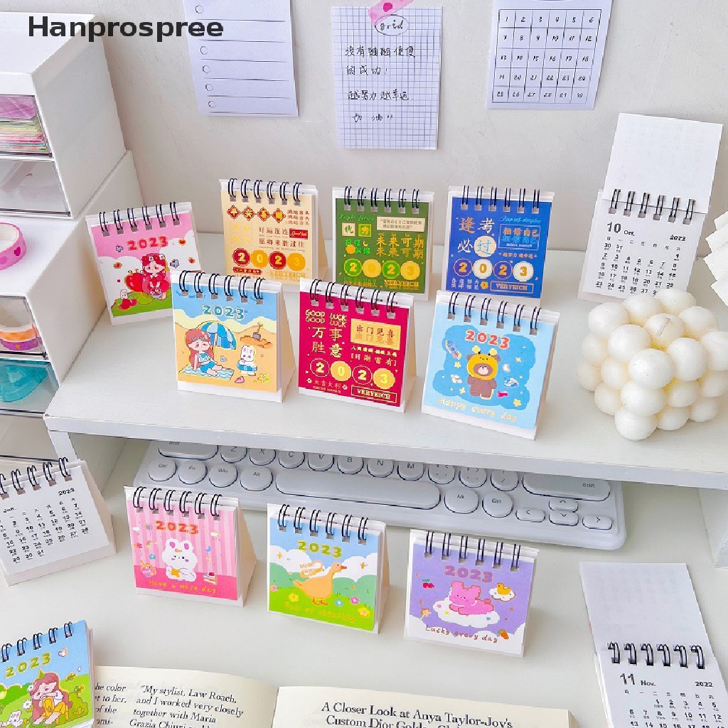 Hanprospree > Lịch Để Bàn Mini 2023 Họa Tiết Phong Cảnh Hoa Lá Sáng Tạo Trang Trí Văn Phòng / Trường Học