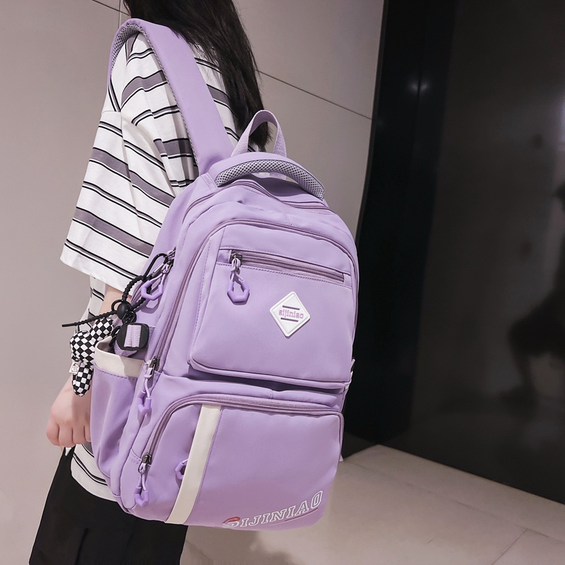 School Backpack Prettyzys 2023 Korean Large capacity 14 inch For Teenage Girl