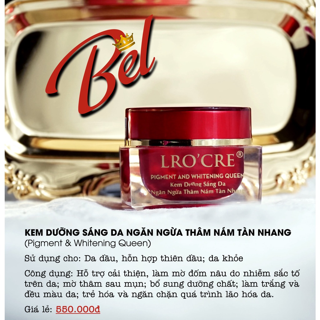 Kem ngăn ngừa thâm nám tàn nhang/ Pigment and Whitening queen/ 20g