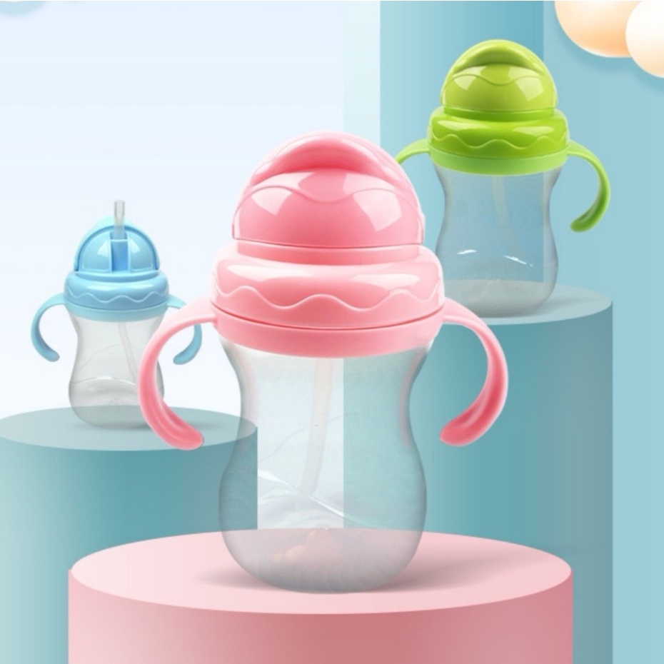 [Siêu rẻ] Bình tập uống nước chống sặc 270ml cho bé