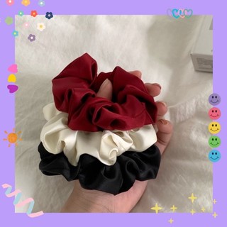 Scrunchies buộc/cột tóc lụa phi bóng 🍒 (nhiều màu)