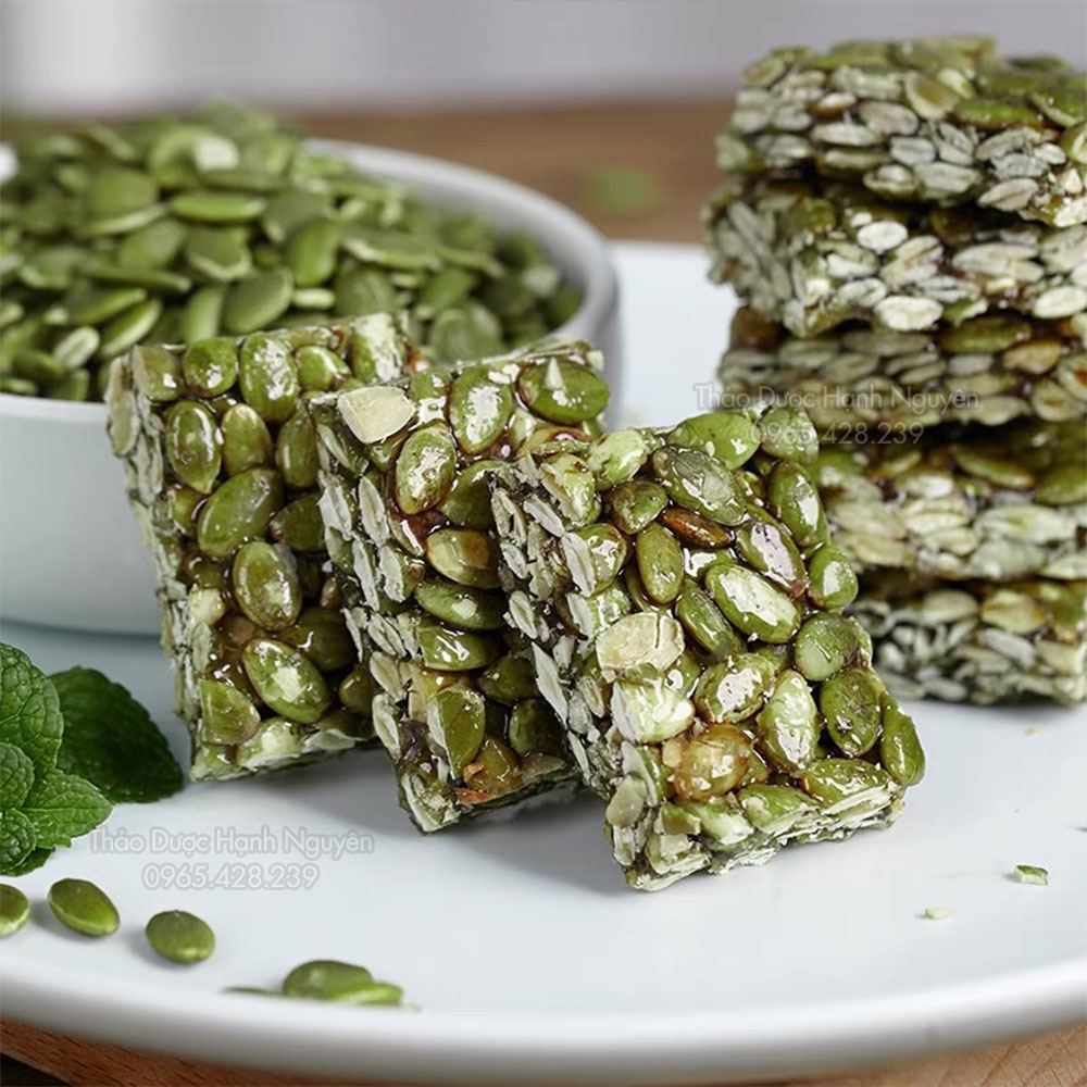 Nhân hạt bí xanh thơm bùi 500g - 1kg (Hạt bí xanh tách vỏ nguyên liệu làm kẹo, sữa hạt) - Thảo Dược Hạnh Nguyên