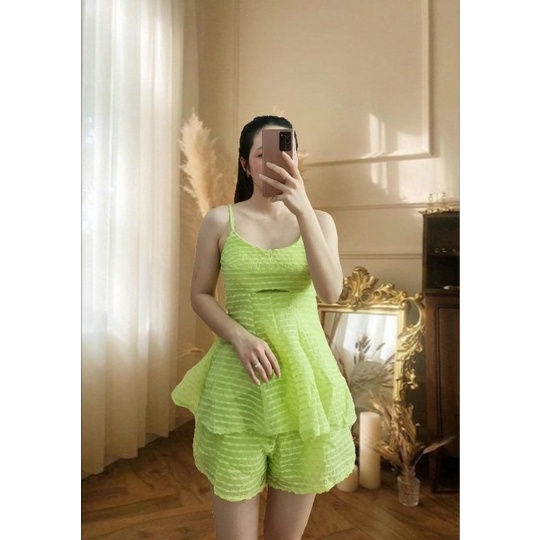 Áo 2 Dây Xô Bông Nhí Vải Xô Bông Mặc Rất Mát, Kiểu Dạng Trẻ Trung Năng Động-Set đồ nữ đi chơi-set đồ nữ sang chảnh