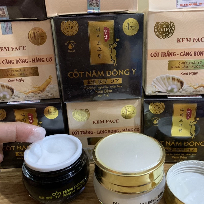 Kem cốt Nám đông y Nicos khắc tinh nám mụn tàn nhang chiết xuất thông đỏ , nhuỵ hoa nghệ tây nhân sâm !