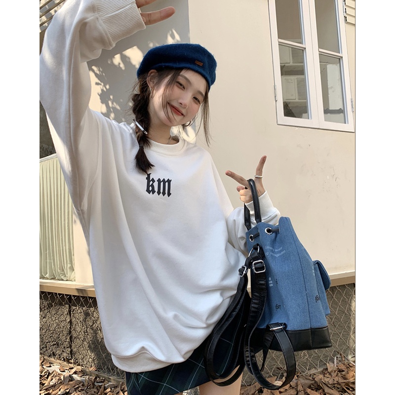 NRVP Áo Thun Nữ Dài Tay 100% Cotton Phong Cách Hàn Quốc Thời Trang Mới 2023