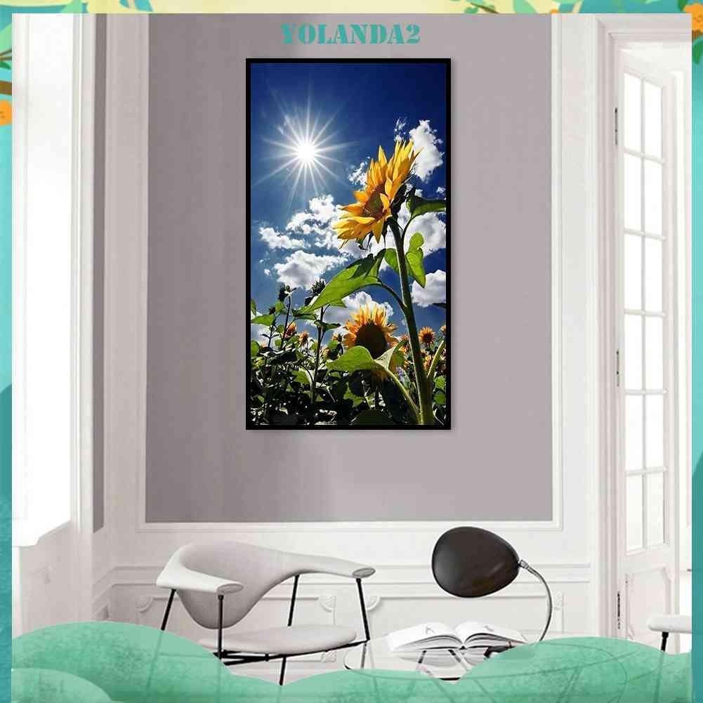 Bộ Tranh Thêu Chữ Thập DIY Hình Hoa Hướng Dương 2 / 11CT