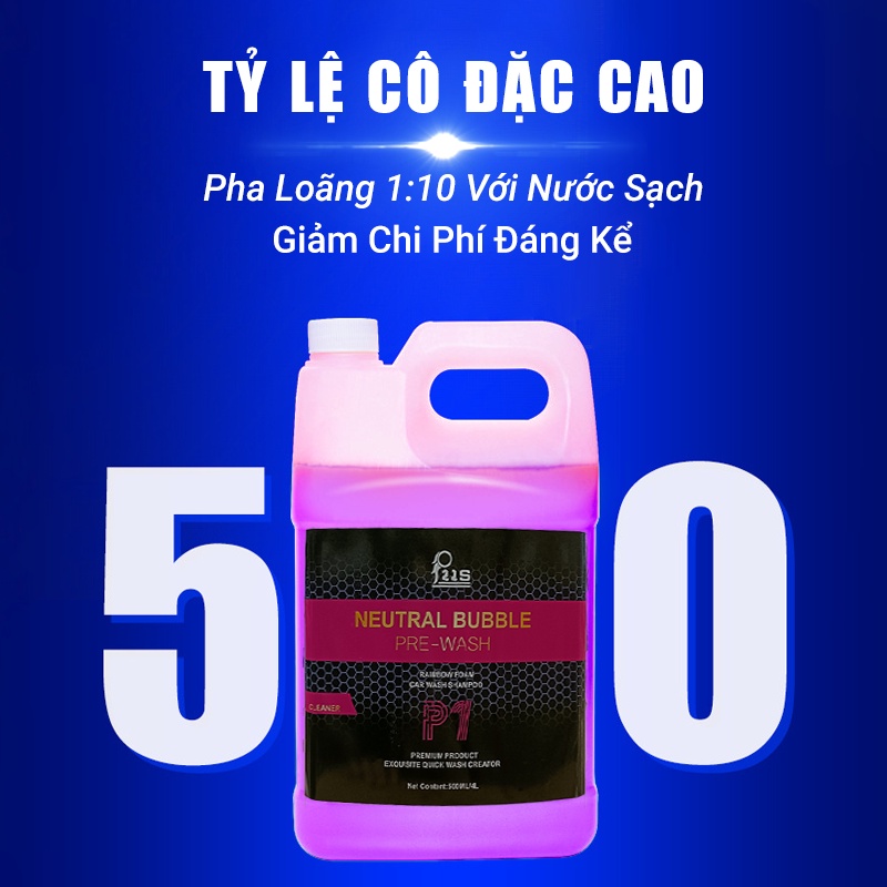 Dung dịch rửa xe bọt tuyết không chạm siêu bóng màu hồng So Easy RX48, nước rửa xe ô tô siêu đậm đặc