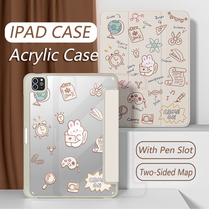 Ốp Máy Tính Bảng Bằng Acrylic Cho ipad air4 10.9 gen8 gen9 Gen10.2 air5 air4 10.9 air2 9.7 Mini 4 5 2022 Pro11 2021Pro12.9 pro 2021