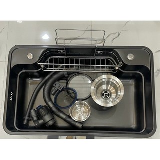 Chậu rửa chén bát 1 hố to rộng inox sus304 cao cấp kt8050