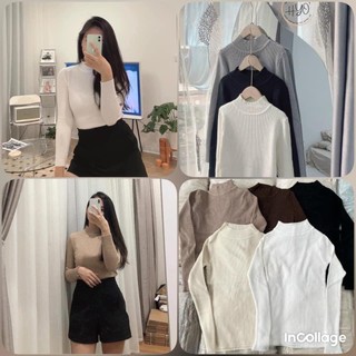Áo len cổ 3 phân/cổ lọ Thu Đông