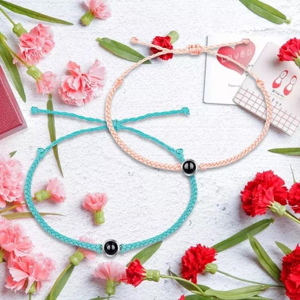 Vòng Tay Dây Bện Xỏ Hạt Thủ Công Thổ Nhĩ Kỳ Thích Hợp Làm Quà Tặng Giáng Sinh Cho Cặp Đôi