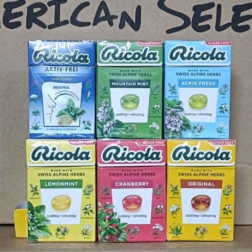 Kẹo Ngậm Ho Thảo Mộc hiệu Ricola Herb 40g-Đức (6 vị)