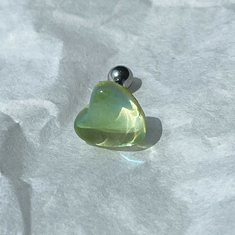 Khuyên Tai Thép Titan Đính Đá Zircon Nhiều Màu Sắc Tinh Tế Thời Trang Cho Nữ