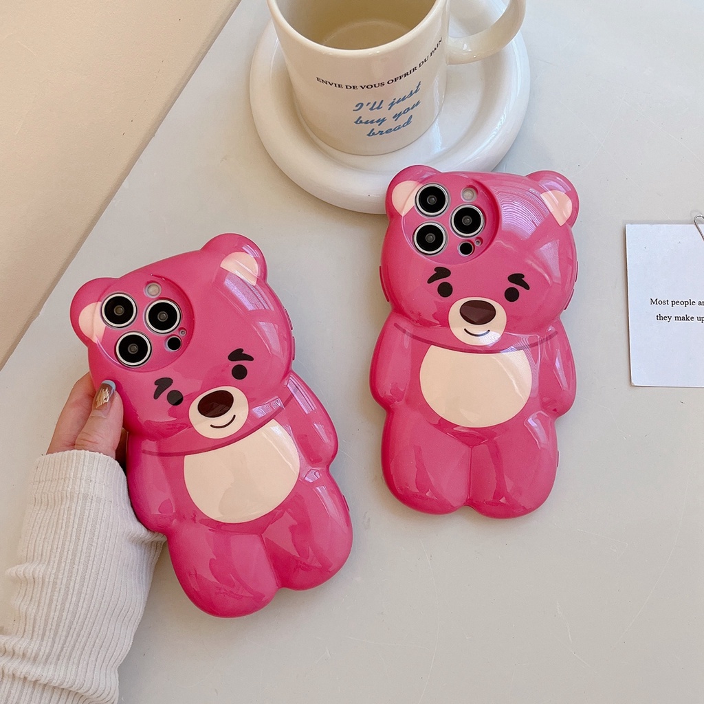 Ốp Điện Thoại tpu Hình Gấu 3D Cho iphone 14 14 pro 14 plus 14 pro max 13 pro max 12 pro max 11 pro max XS max XR X XS