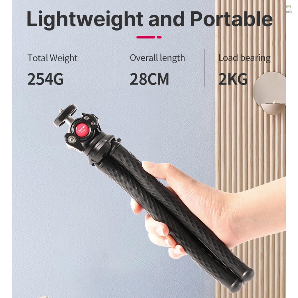 Giá Đỡ Ba Chân Bạch Tuộc Linh Hoạt 360 Độ Ulanzi FT-01° Giá Đỡ Điện Thoại Đầu Bi Xoay 1 / 4 Inch H NEW B1219