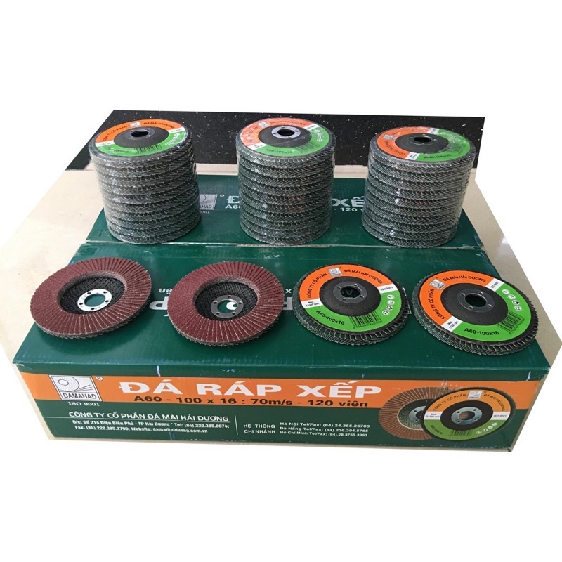 Đĩa Nhám Xếp 100mm, Đá Ráp Xếp Nắp Sắt Dùng Cho Máy Mài Cầm Tay Chất Lượng Giá Tốt