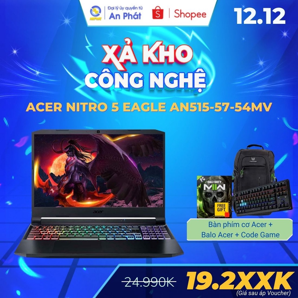 Laptop Acer Nitro 5 Eagle AN515-57-54MV (Core i5-11400H + RTX 3050)