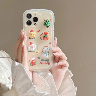 Ốp iphone full viền trong hình noel nổi đáng iu