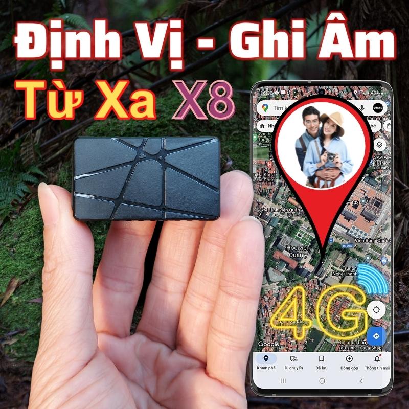 Thiết Bị Định Vị Ghi Âm Không Dây X8, Định Vị Oto Xe Máy 2022, Quản Lý Trực Tiếp Trên Điện Thoại.