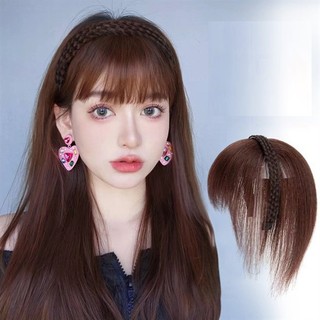 Tóc giả bờm tết mái che hói tơ nhân tạo cho nữ