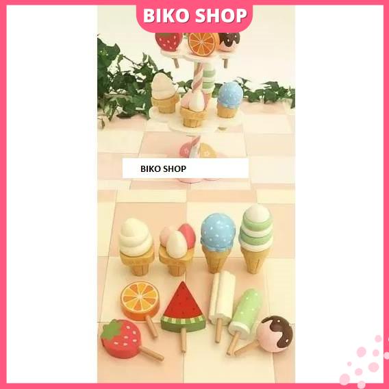 THÁP KEM- BÁNH BẰNG GỖ CAO CẤP CHO BÉ