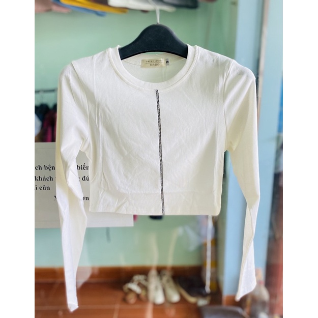 Áo len cổ treo dài tay
