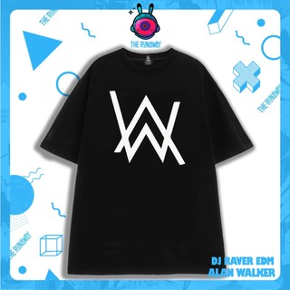 Áo phông Cotton 100% Nam / Nữ  DJ EDM Raver: Alan Walker by The Runaway