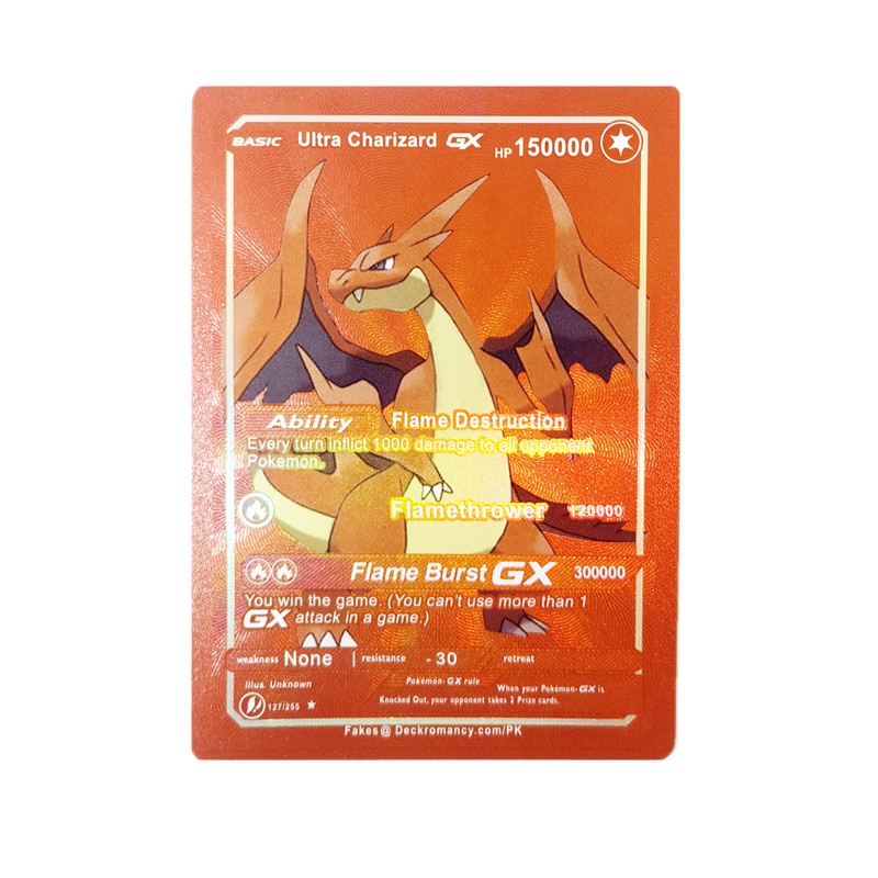 Bộ 10 Thẻ Bài Pokemon GX EX Laser Tiếng Anh