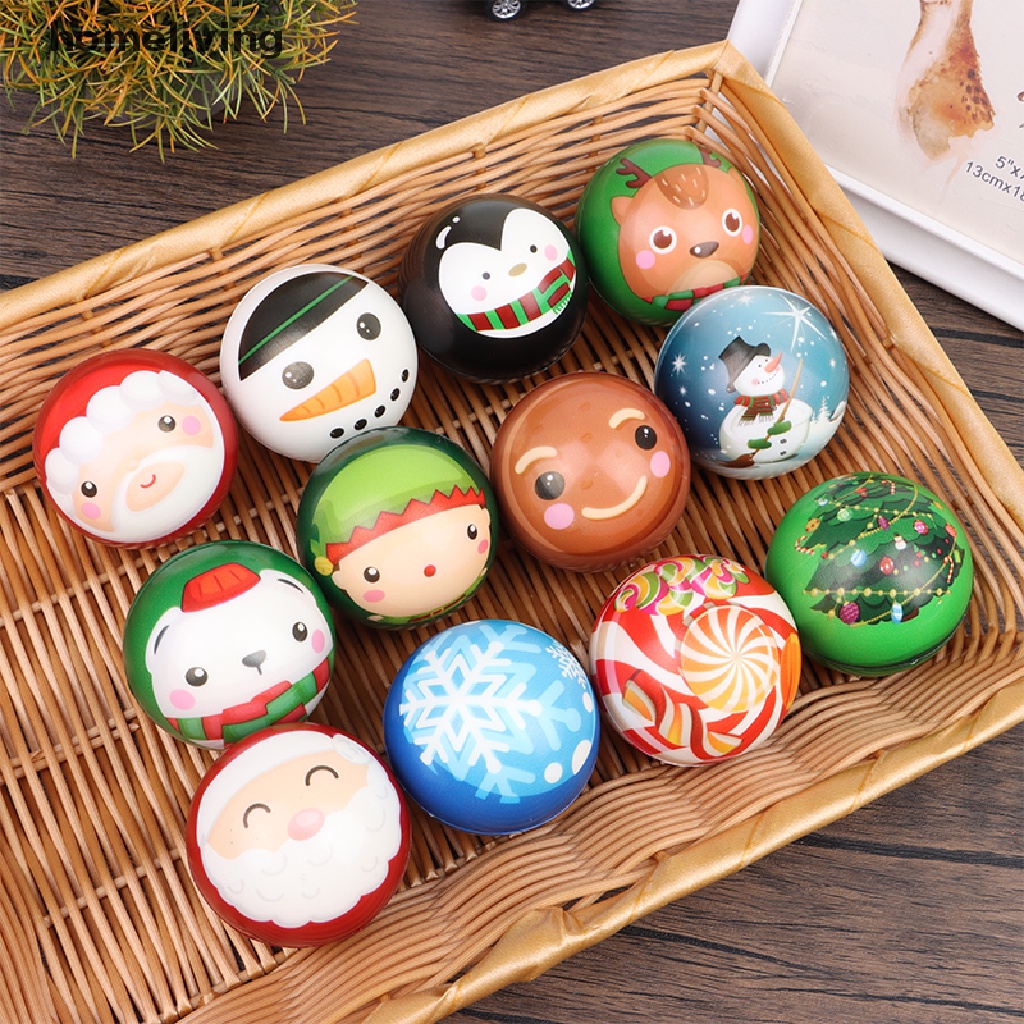 Quả Bóng Xốp PU Giải Tỏa Căng Thẳng Kích Thước 63mm Trang Trí Giáng Sinh