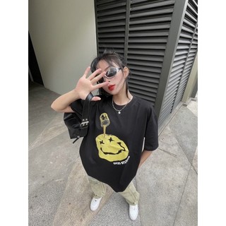 ÁO THUN JUST SMILE - ĐEN