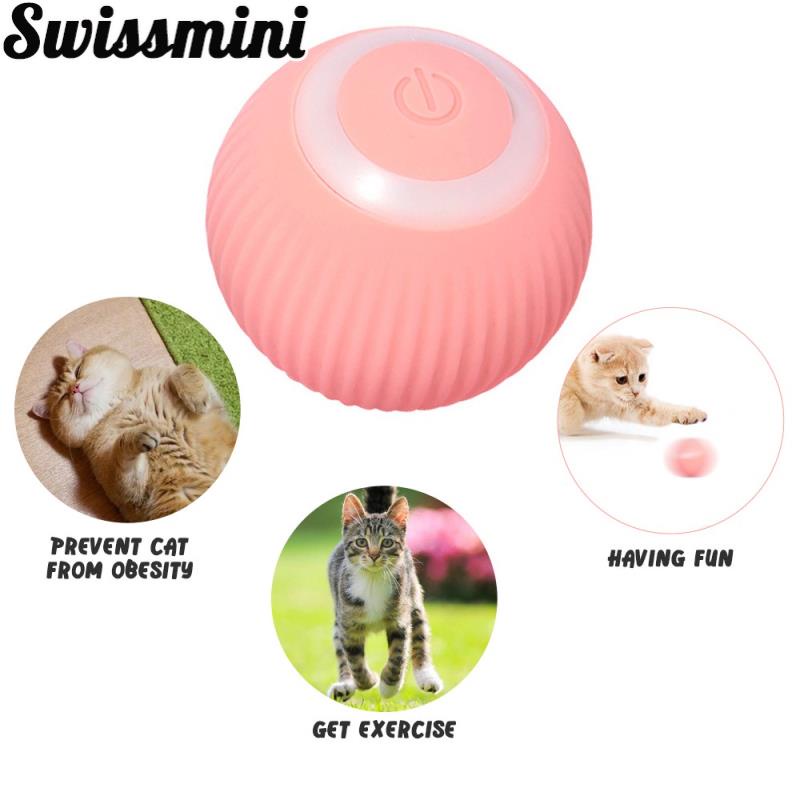 Đồ Chơi Bóng Lăn Tự Động Thông Minh Huấn Luyện Mèo