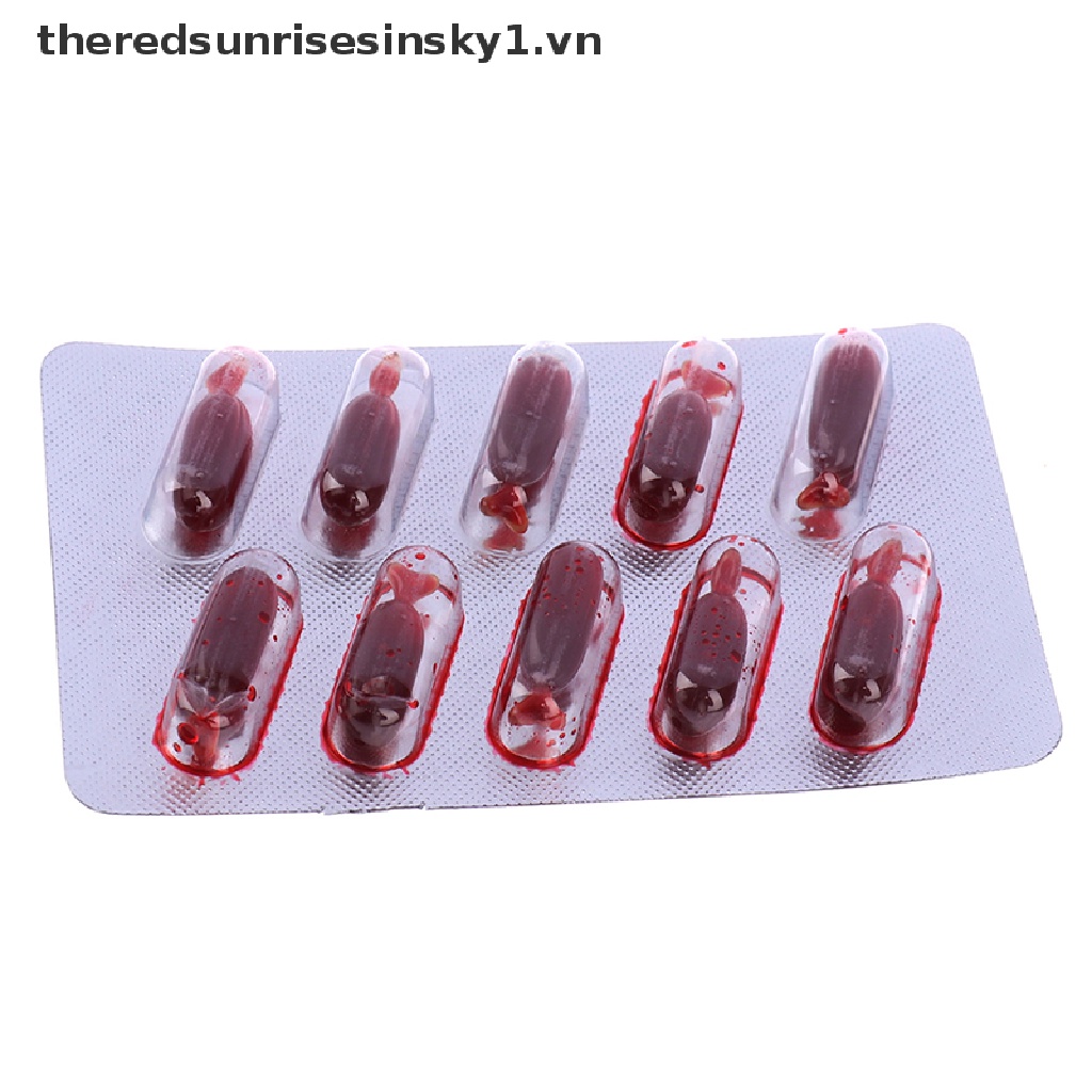 Set 10 Viên Nang Máu Giả Hóa Trang Halloween
