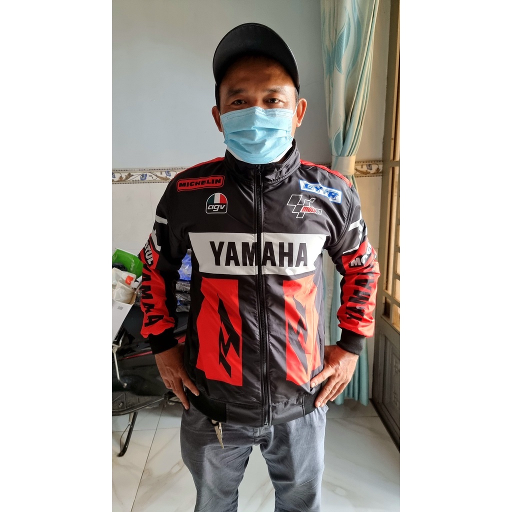Áo Khoác Yamaha Racing Trượt Nước, Dày Dặn, Chống UV 99% - thương hiệu Moto