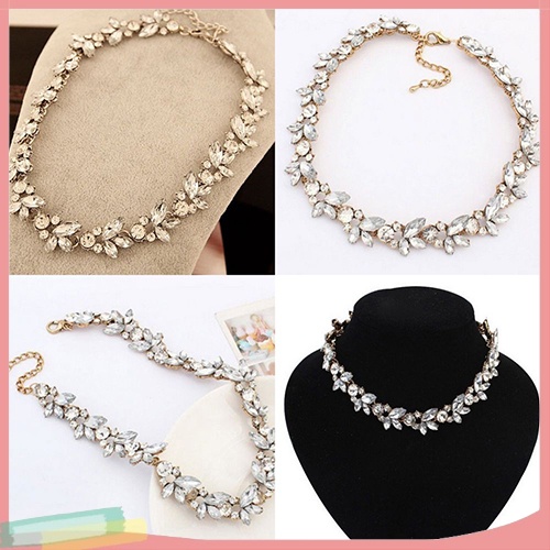 Vòng Cổ Choker Mặt Hoa Đính Đá Phong Cách Vintage Thời Trang Cho Nữ