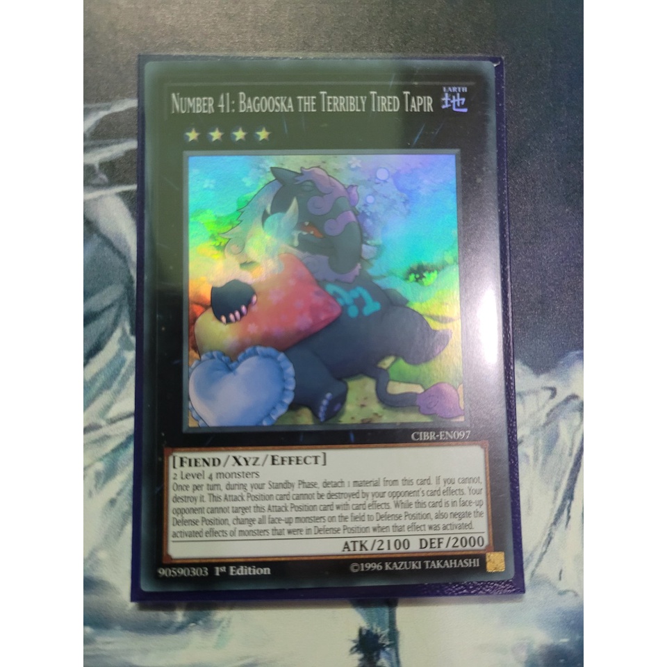 Thẻ bài Yugioh - TCG  - Number 41: Bagooska The Terribly Tired Tapir / CIBR-EN097'