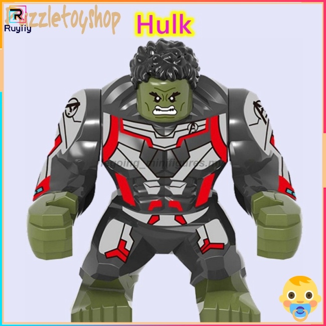 Mô Hình Lắp Ráp Nhân Vật Siêu Anh Hùng Marvel Hulk Thor Iron Man Thanos RU3