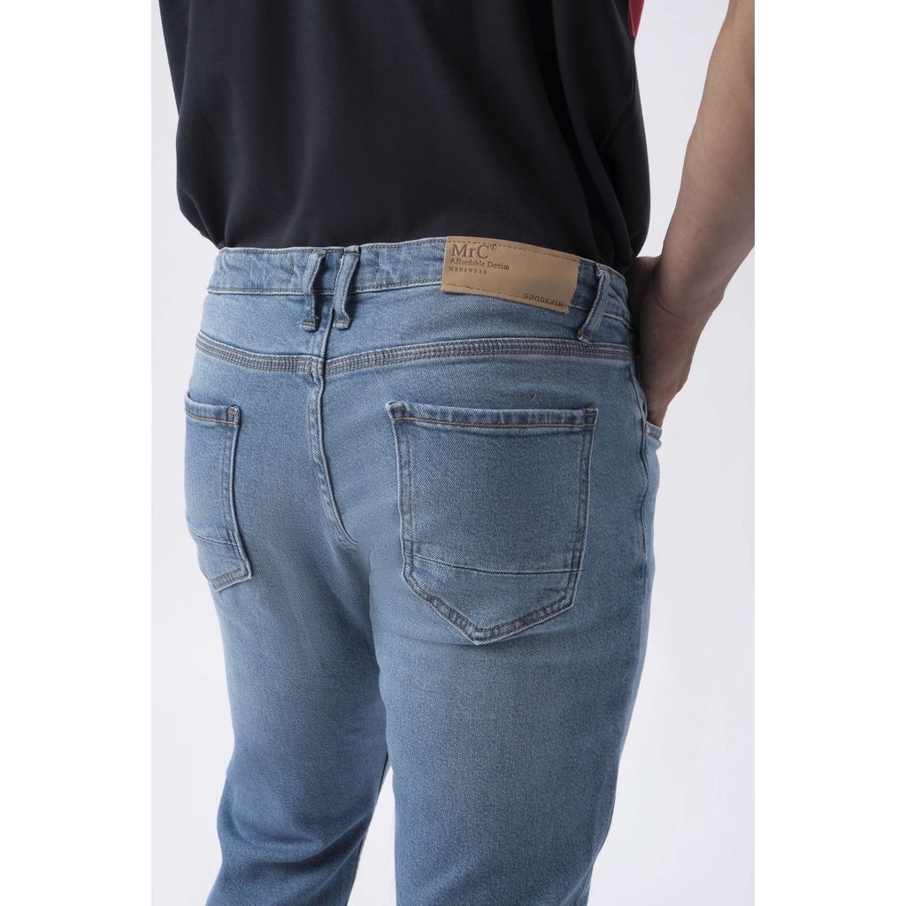 Quần jean nam xanh cao cấp MENFIT 0405 chất denim co giãn nhẹ 2 chiều, chuẩn form, thời trang