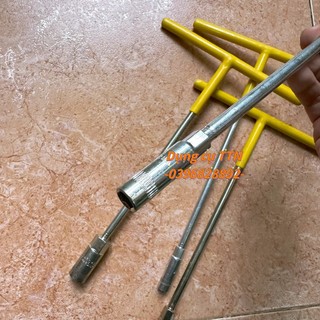 Tay vặn khẩu chữ T vặn đai ốc, Ê cu và lục giác T8mm -> T19mm