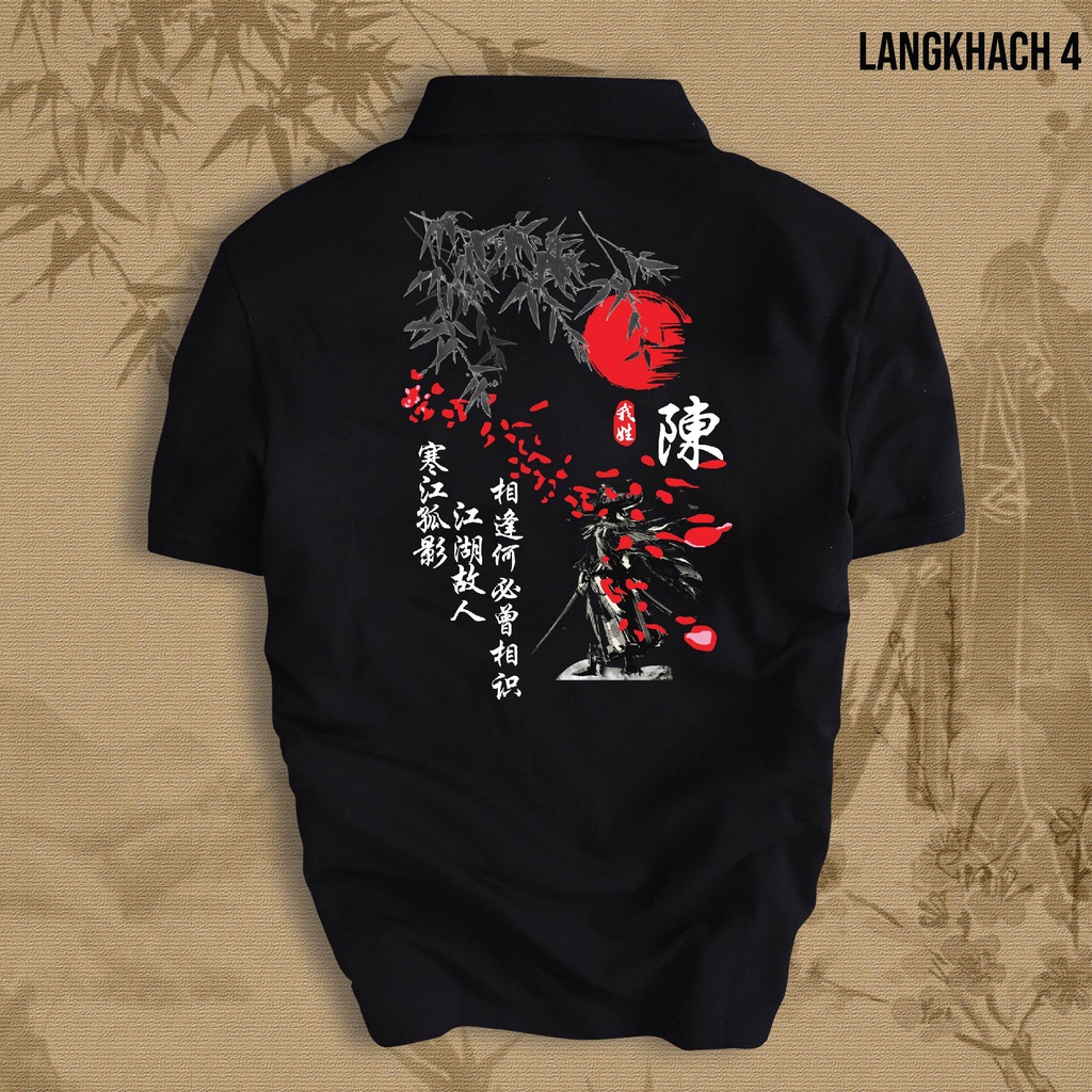 Áo Polo LÃNG KHÁCH nam nữ cổ bẻ vải xịn Unisex, trẻ trung, thanh lịch LANGKHACH4