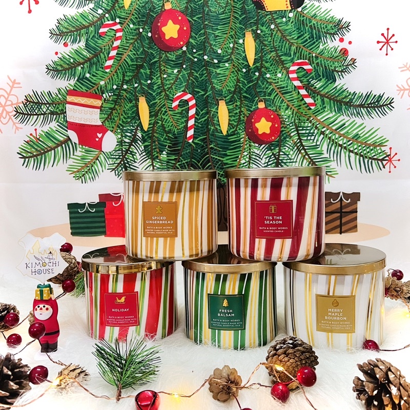 Nến thơm ba bấc Bath and body works