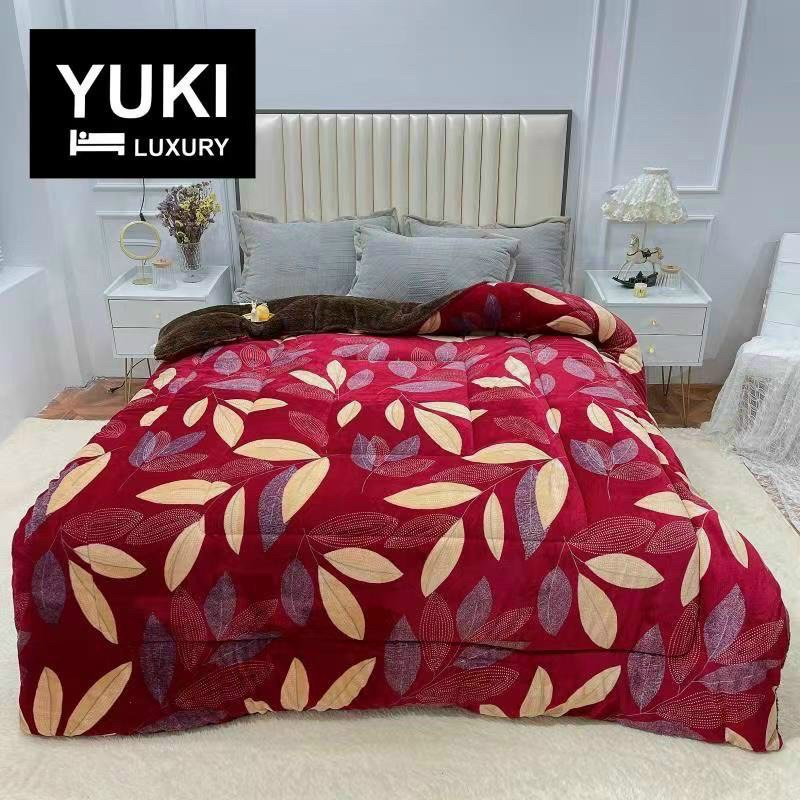 NEW!!! Chăn Nỉ Lông Cừu YUKI (2x2,3m) Siêu Ấm Mền YUKI Dày Mịn 2x2,3m