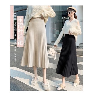Chân váy xếp li len dáng dài xinh - order